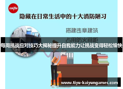 每周挑战应对技巧大揭秘提升自我能力让挑战变得轻松愉快