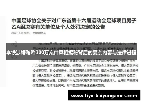 李铁涉嫌贿赂300万案件真相揭秘背后的复杂内幕与法律进程
