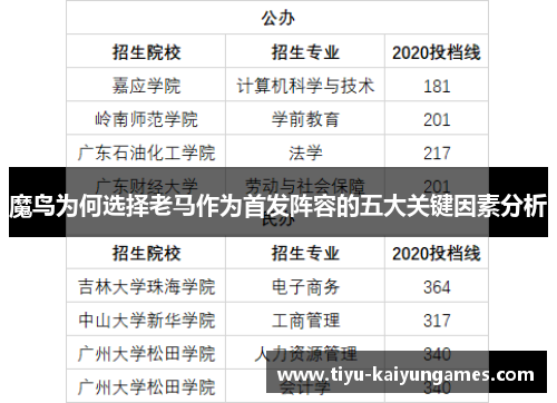 魔鸟为何选择老马作为首发阵容的五大关键因素分析
